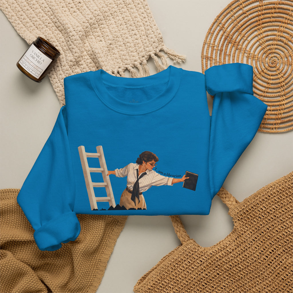Vintage Evelyn Librarian Crewneck Sweatshirt