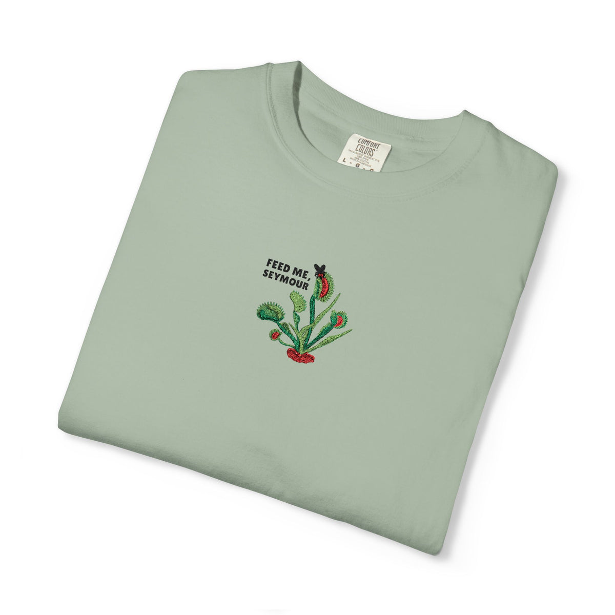 Embroidered Feed Me Seymour Tee