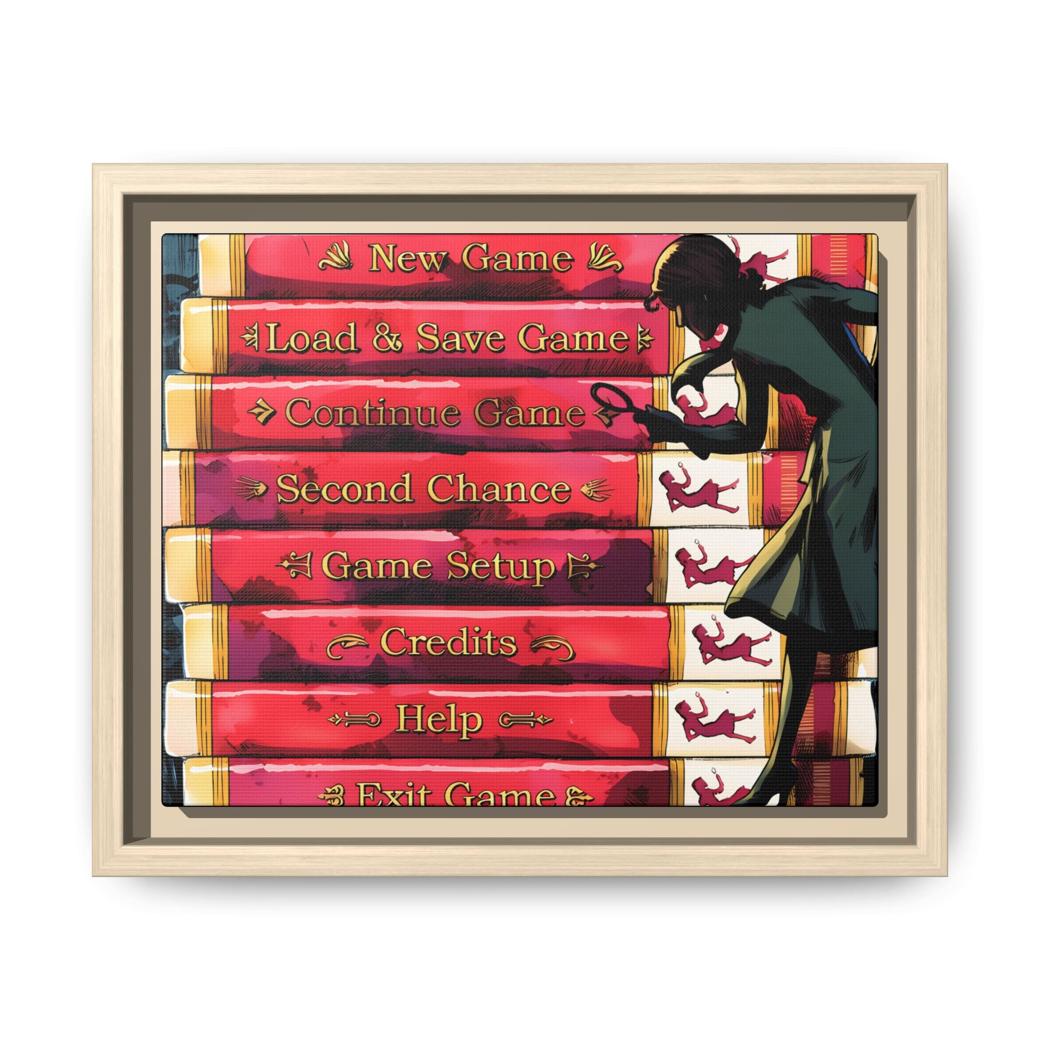 Detective Framed Canvas