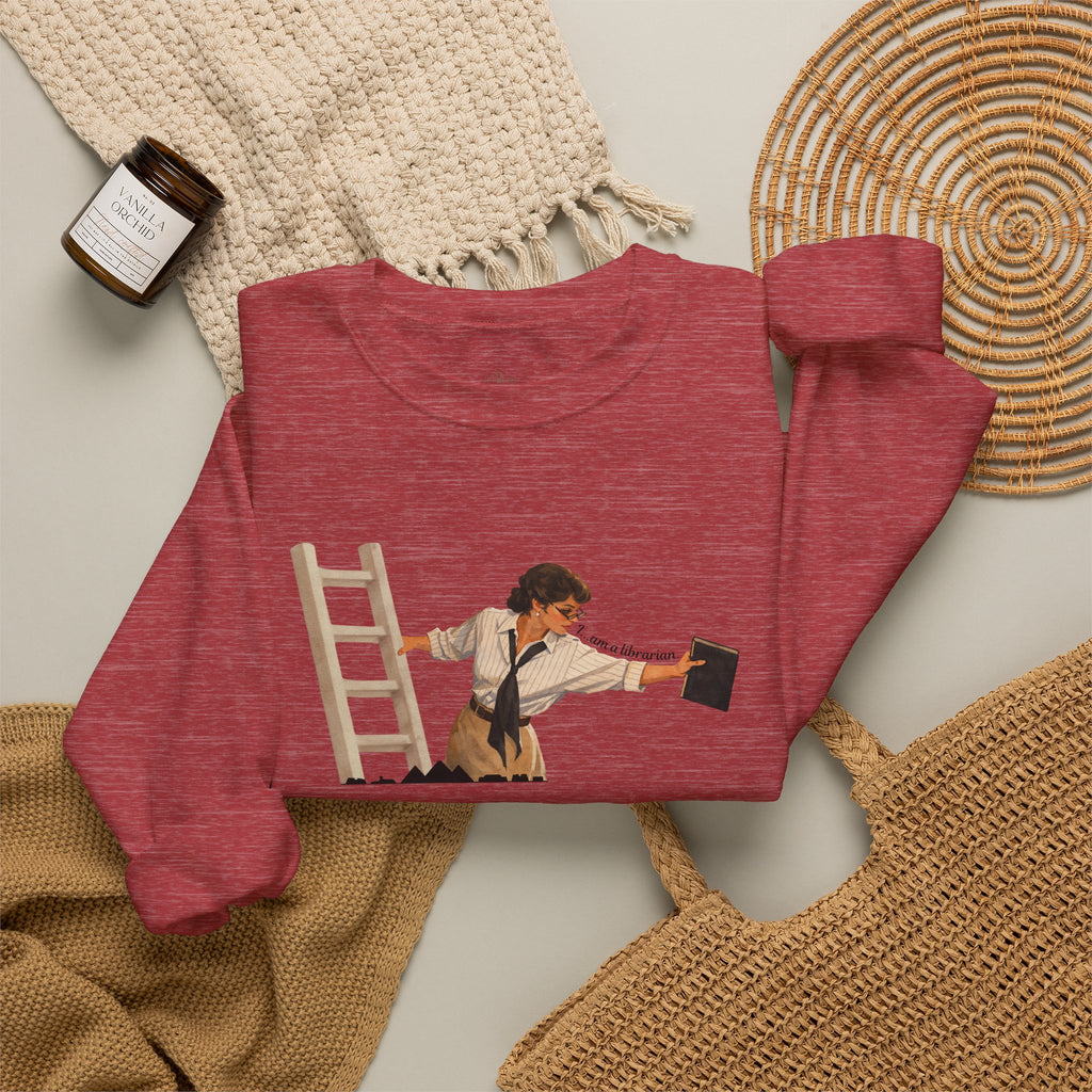 Vintage Evelyn Librarian Crewneck Sweatshirt