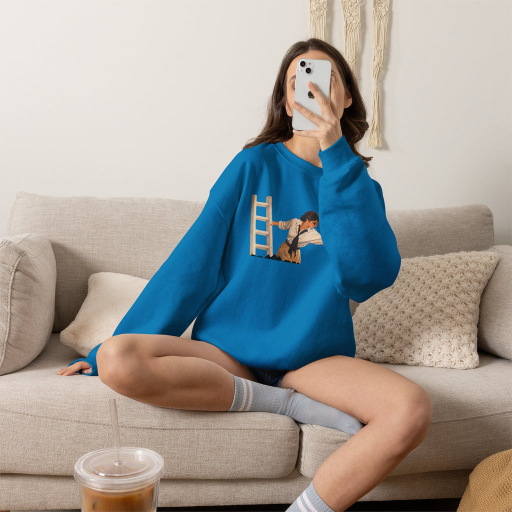 Vintage Evelyn Librarian Crewneck Sweatshirt