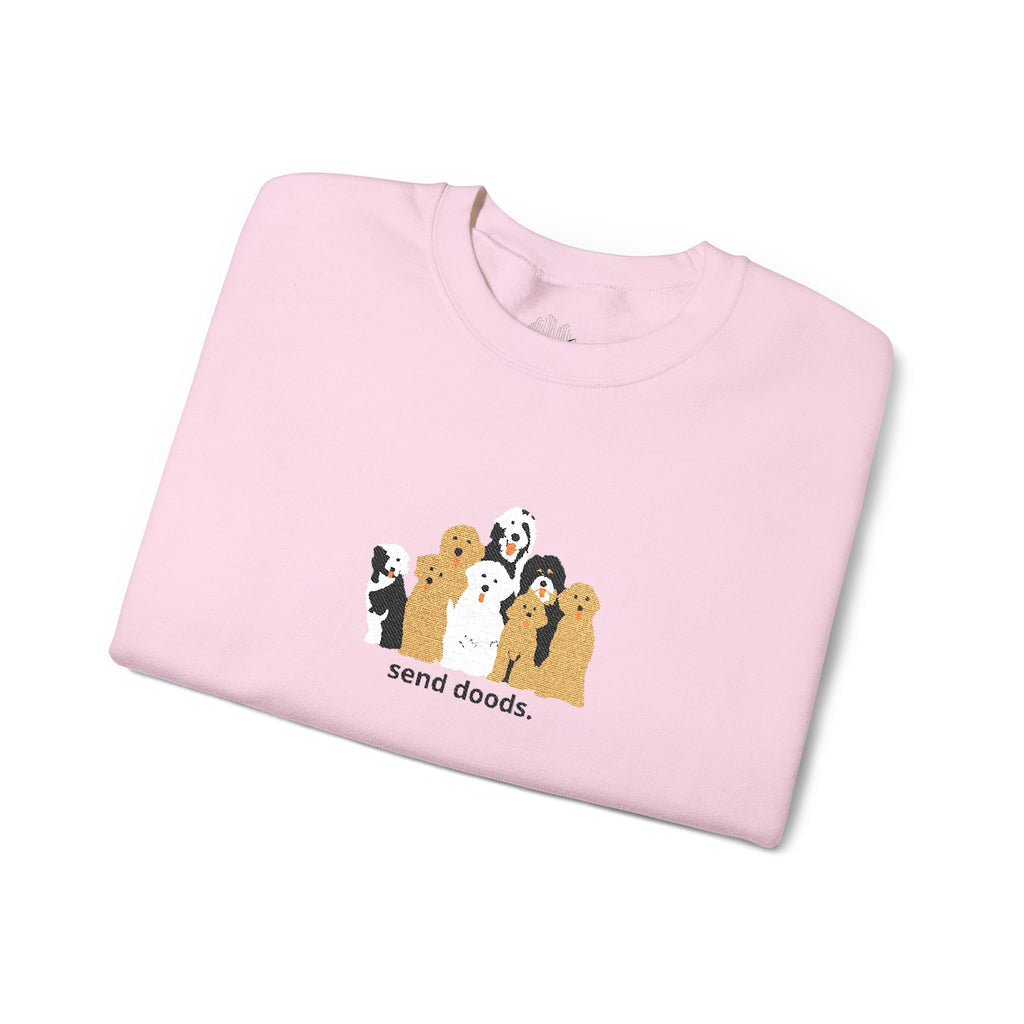Embroidered Send Doods Crewneck Sweatshirt