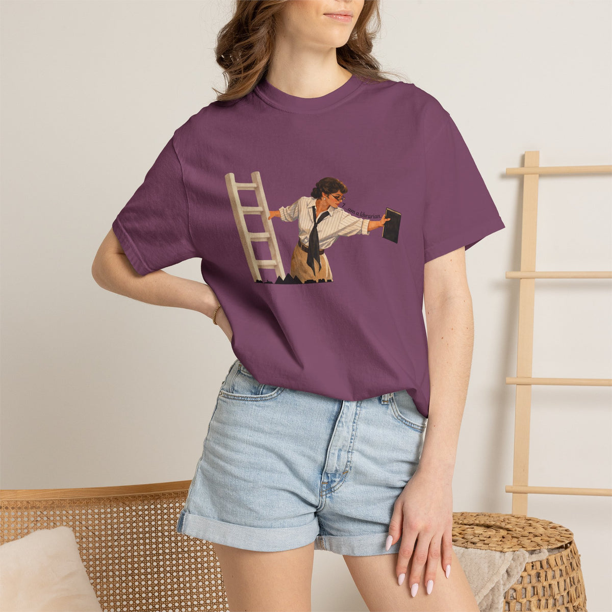 Evelyn Librarian Tee