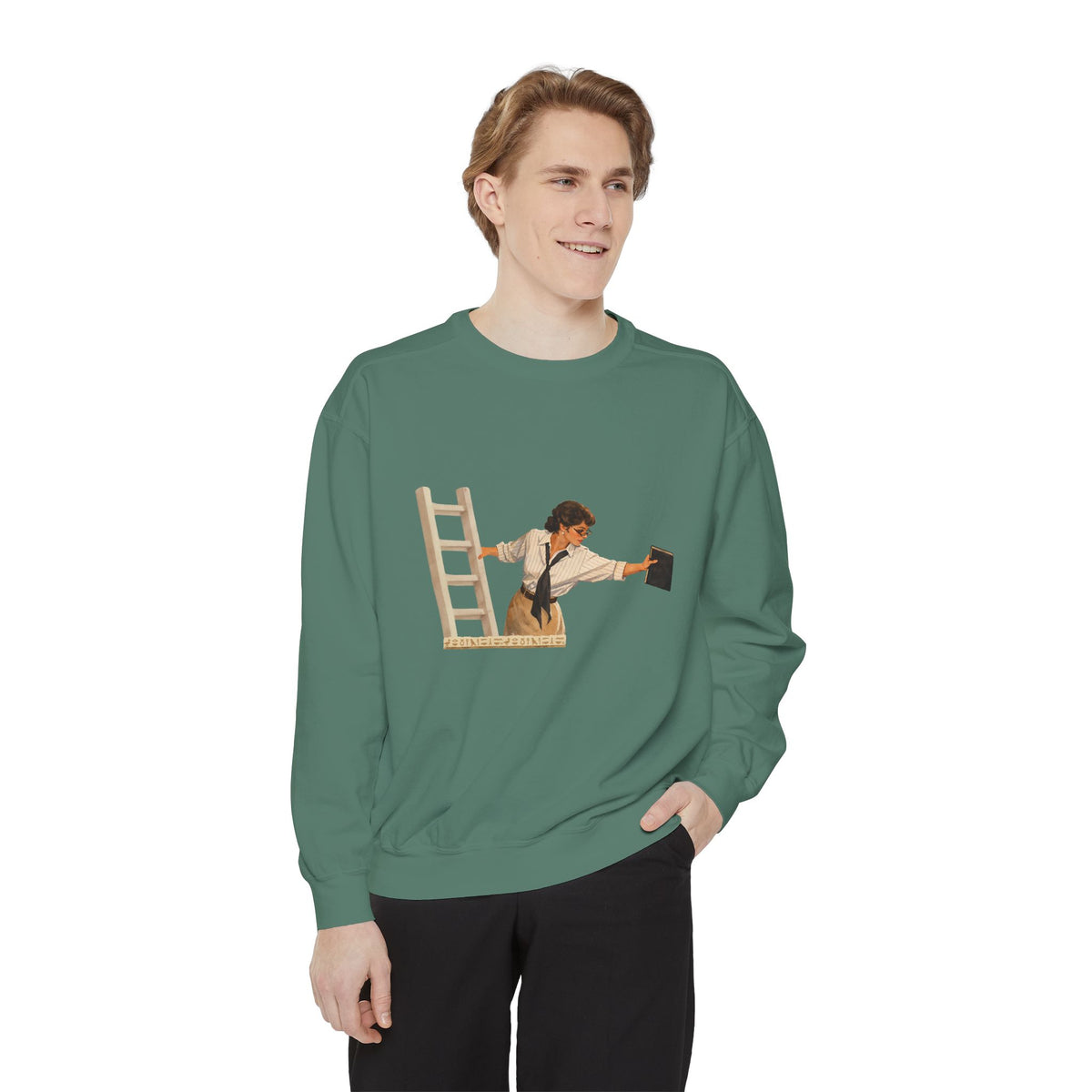 Evelyn Librarian Crewneck Sweatshirt