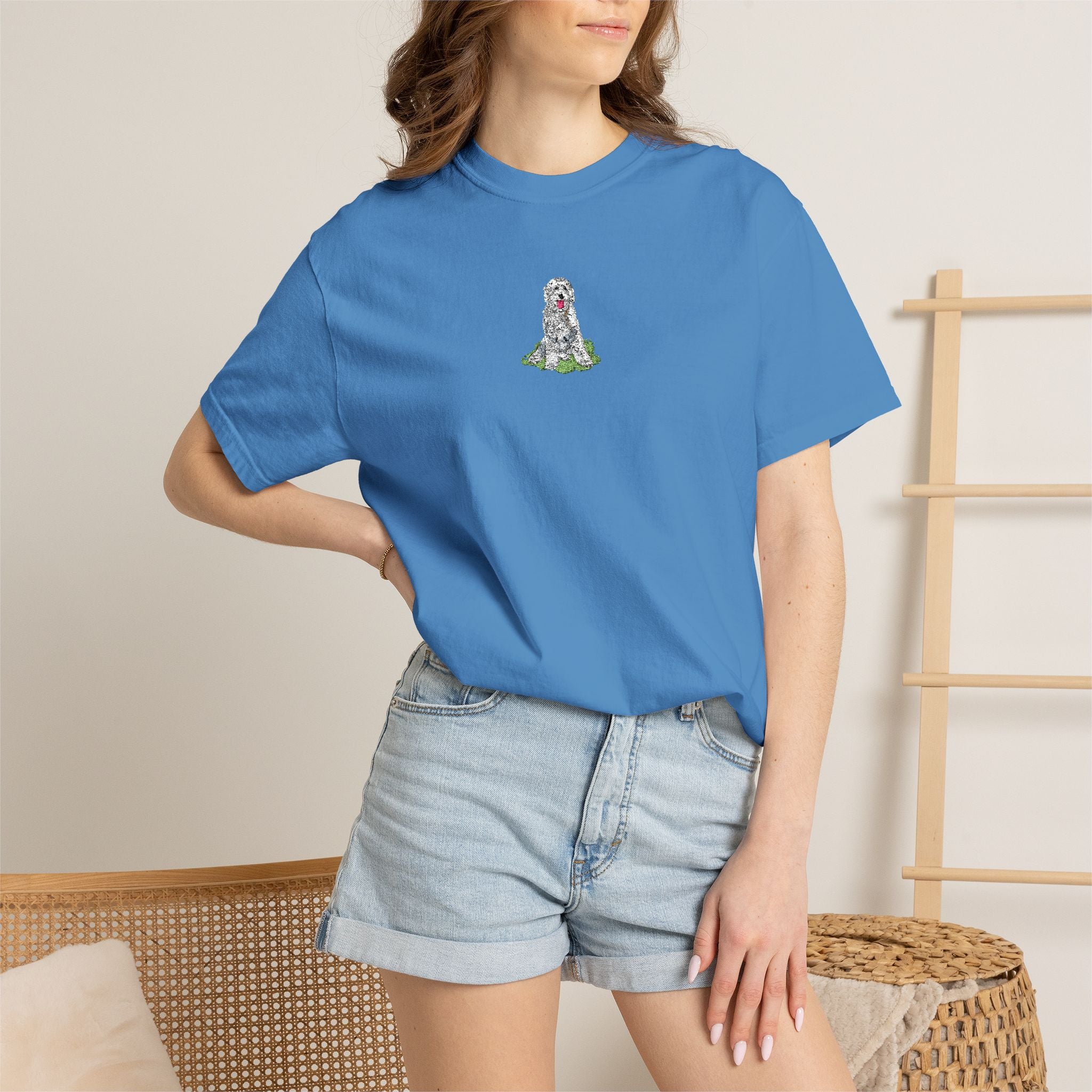 Sheepadoodle Embroidered Tee