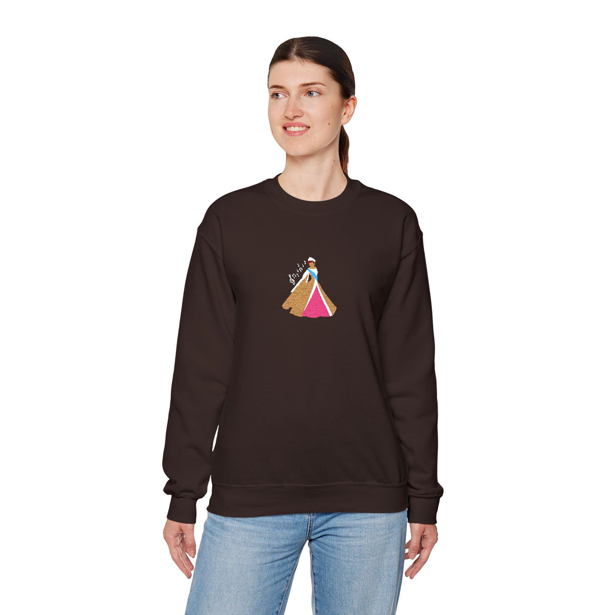 Embroidered Princess Crewneck Sweatshirt