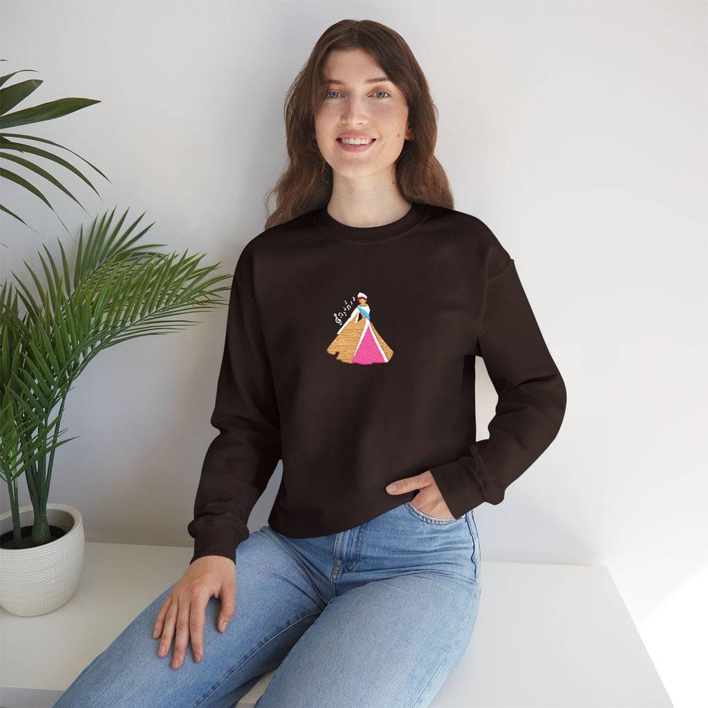 Embroidered Princess Crewneck Sweatshirt
