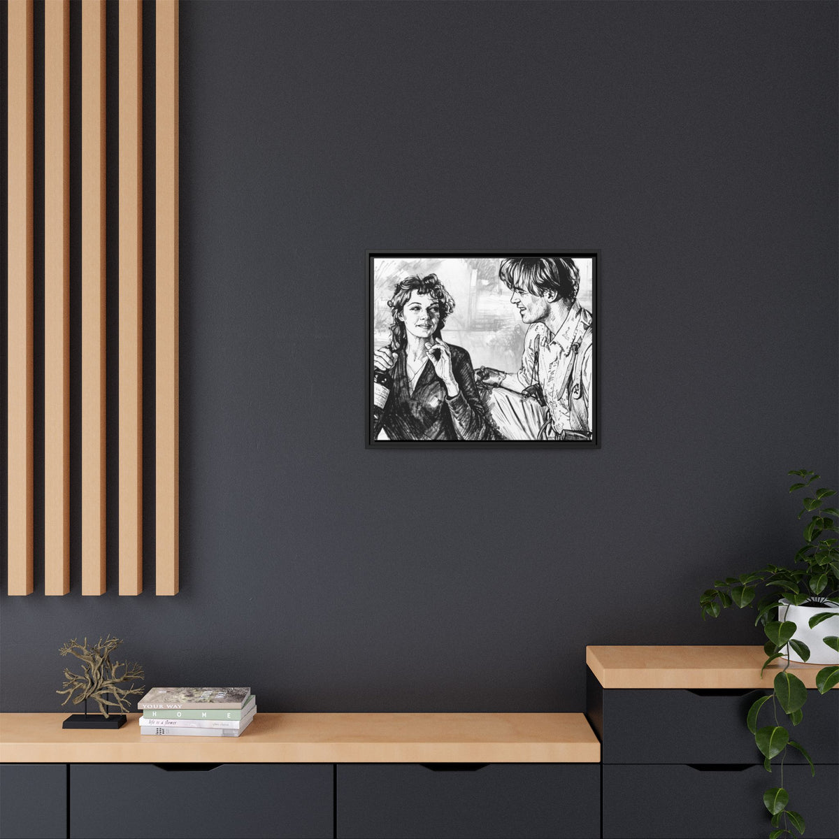 Rick & Evelyn Framed Canvas