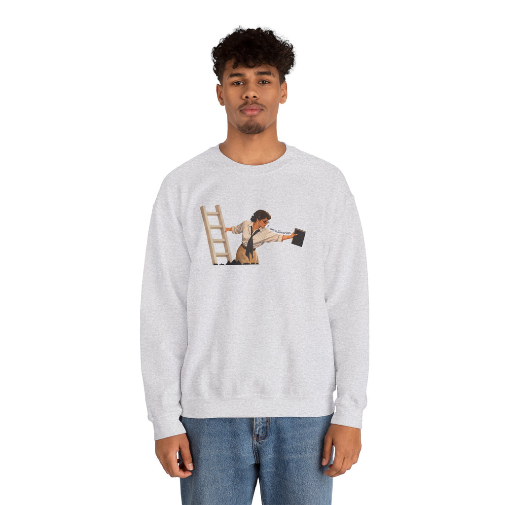 Vintage Evelyn Librarian Crewneck Sweatshirt