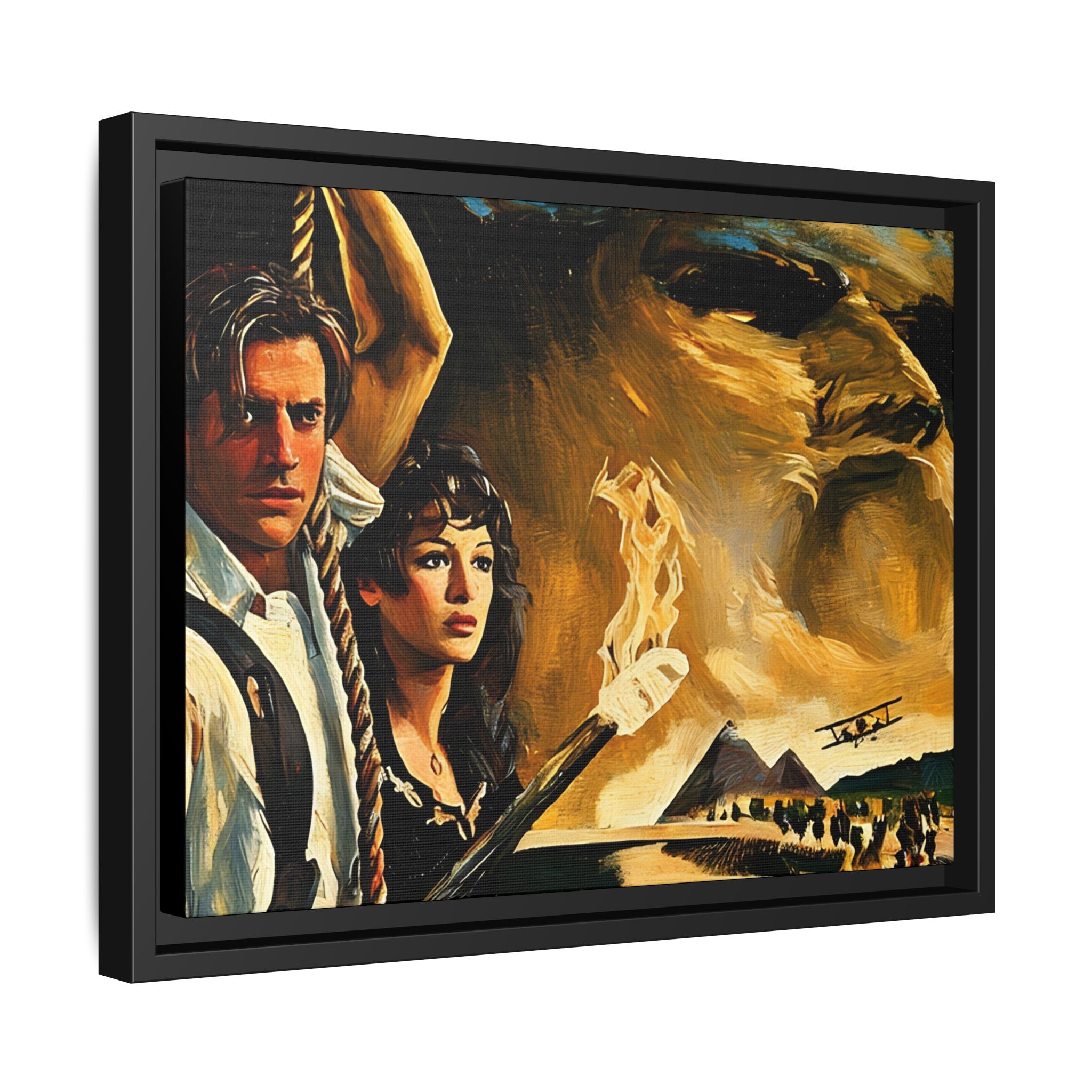 Rick & Evelyn Framed Canvas