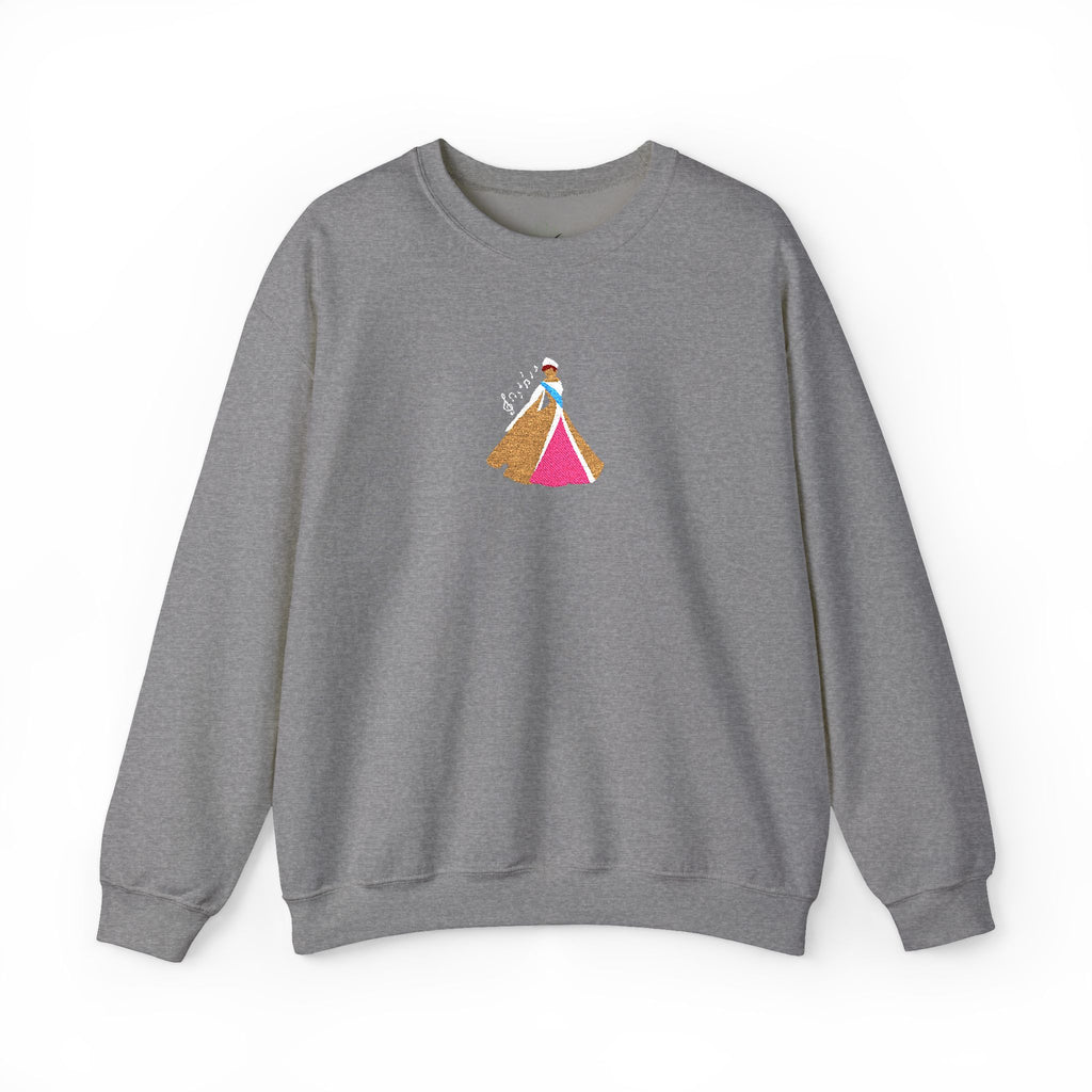 Embroidered Princess Crewneck Sweatshirt