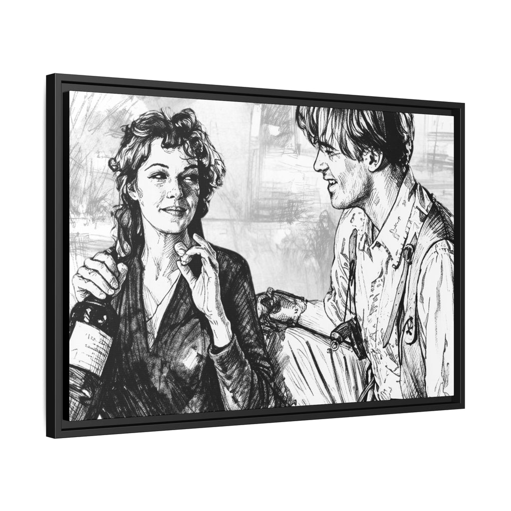 Rick & Evelyn Framed Canvas