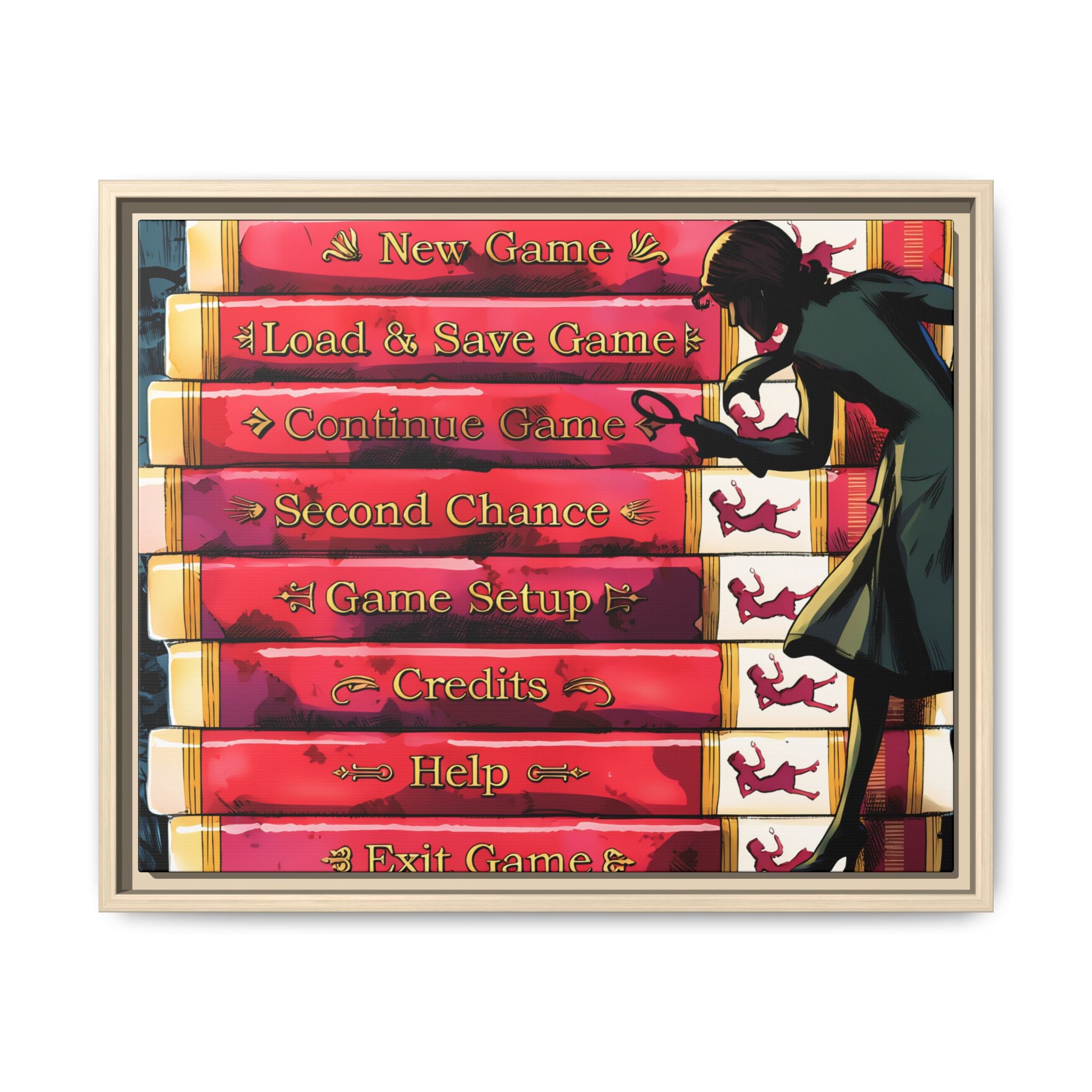 Detective Framed Canvas