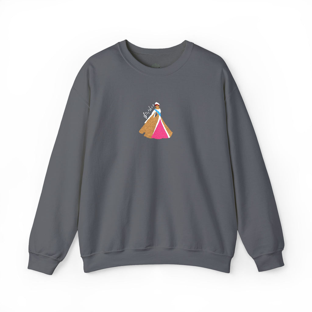 Embroidered Princess Crewneck Sweatshirt