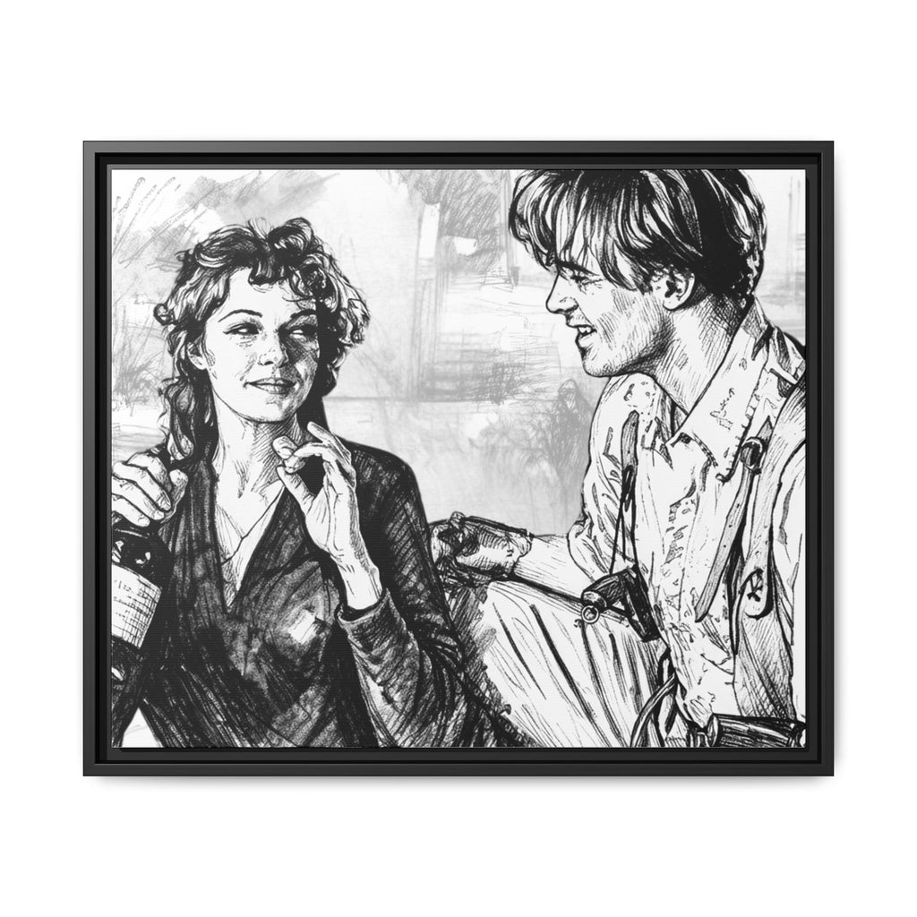 Rick & Evelyn Framed Canvas
