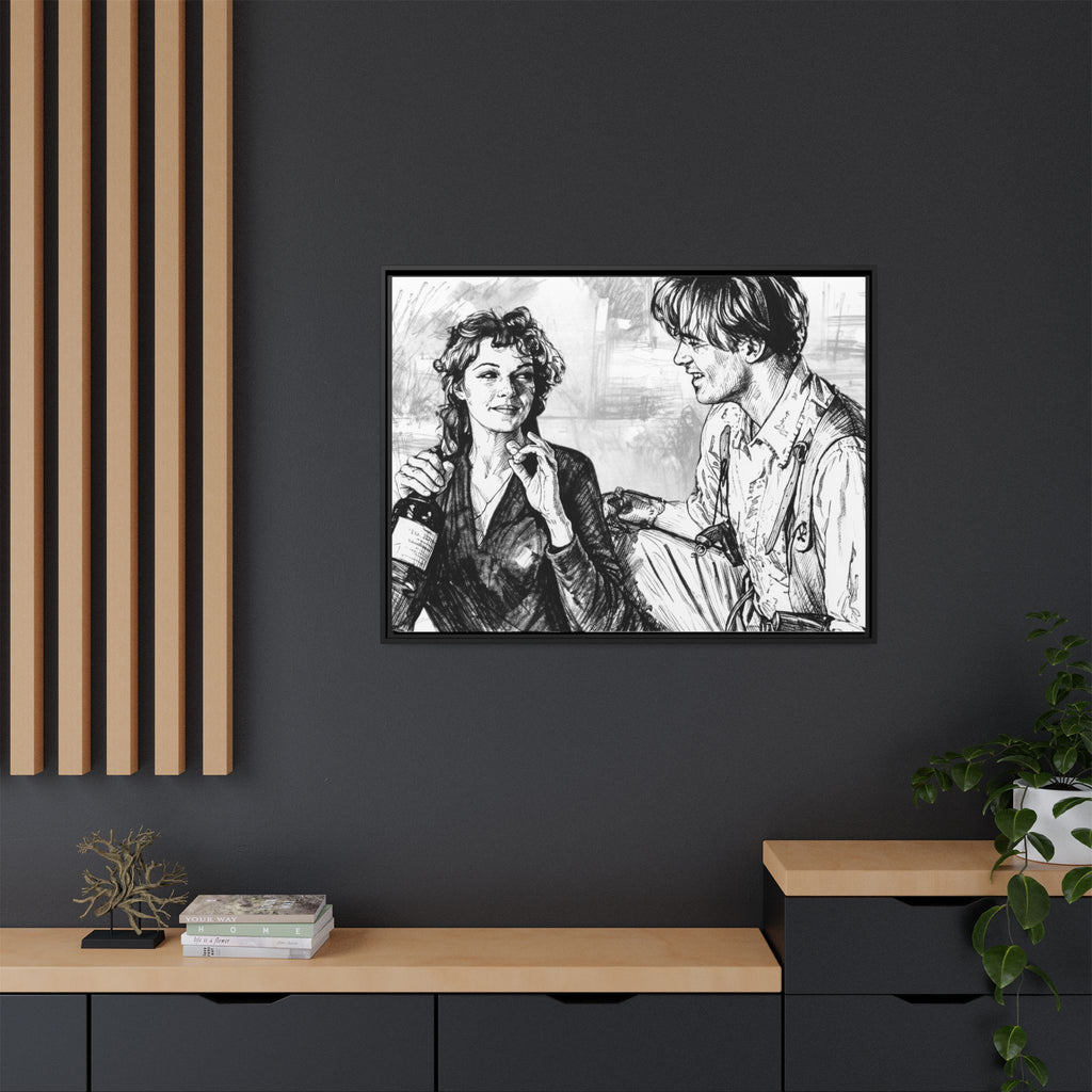 Rick & Evelyn Framed Canvas