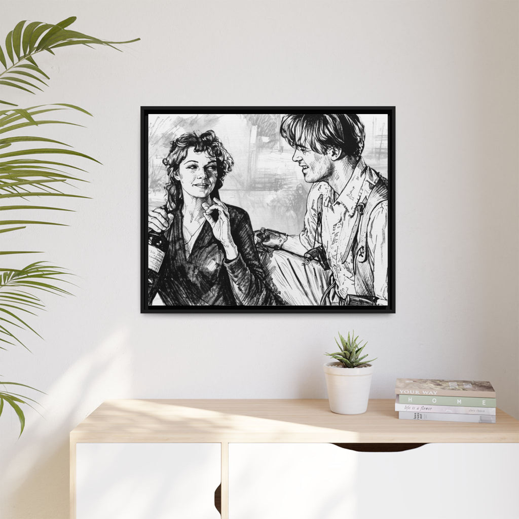 Rick & Evelyn Framed Canvas