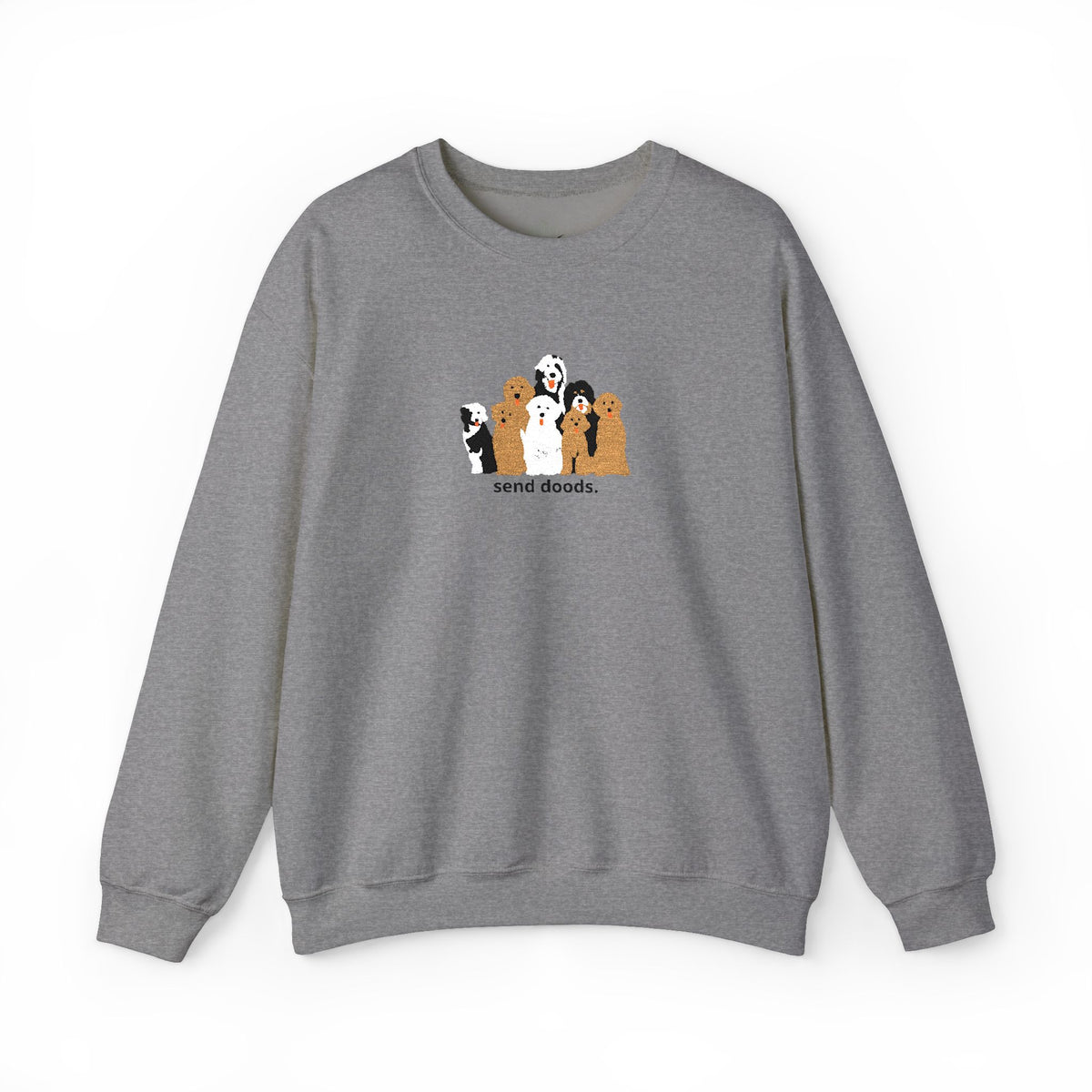 Embroidered Send Doods Crewneck Sweatshirt