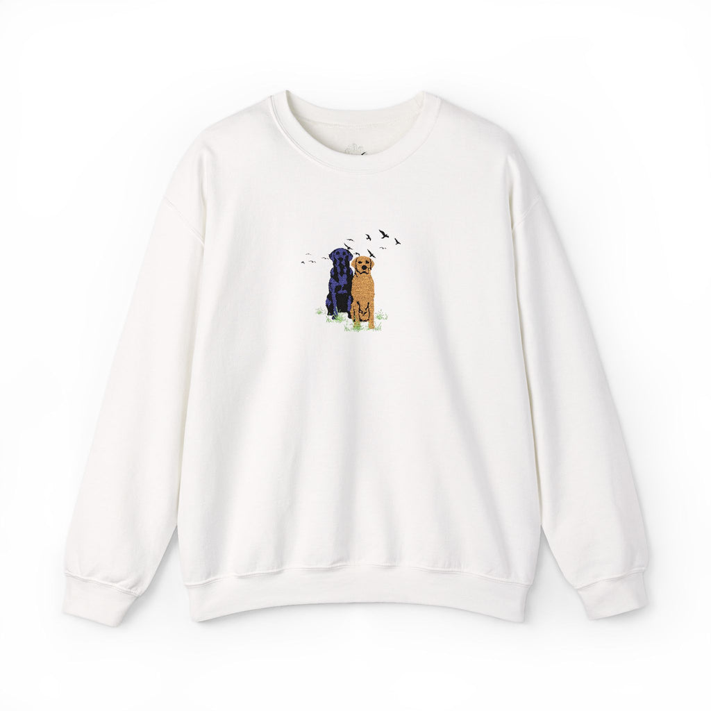 Embroidered Dog Crewneck Sweatshirt