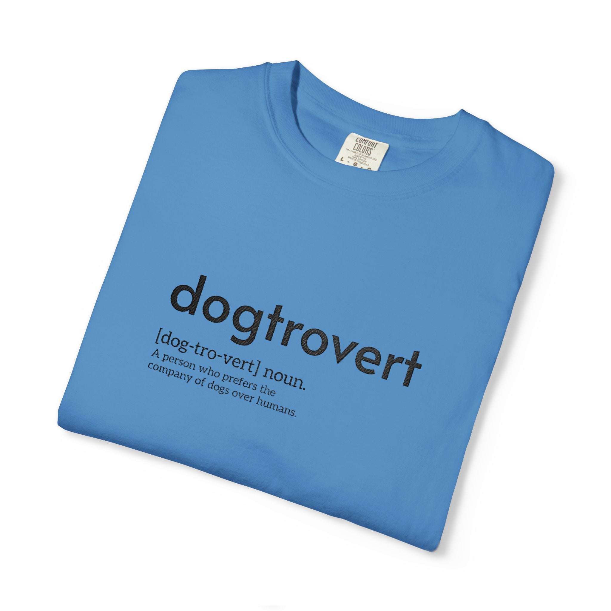 Dog-tro-vert Embroidered T-Shirt