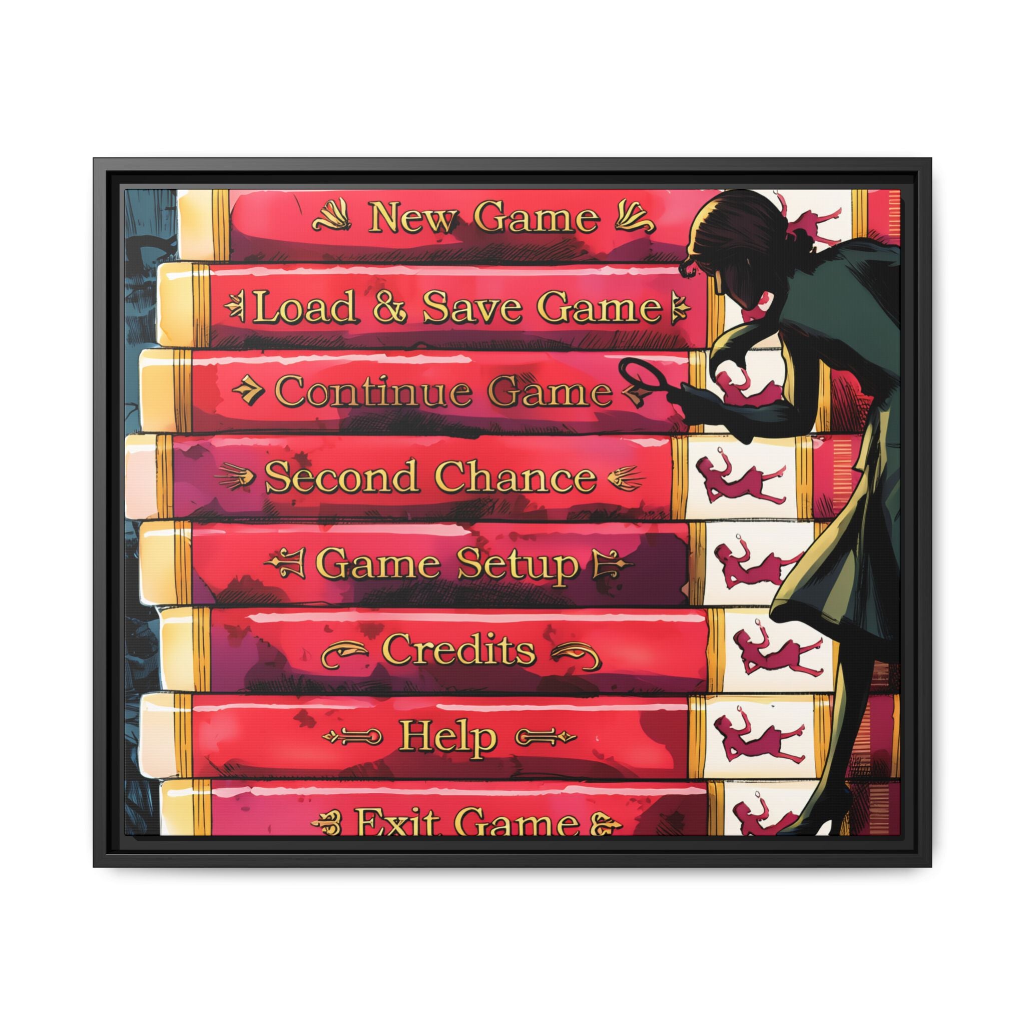 Detective Framed Canvas