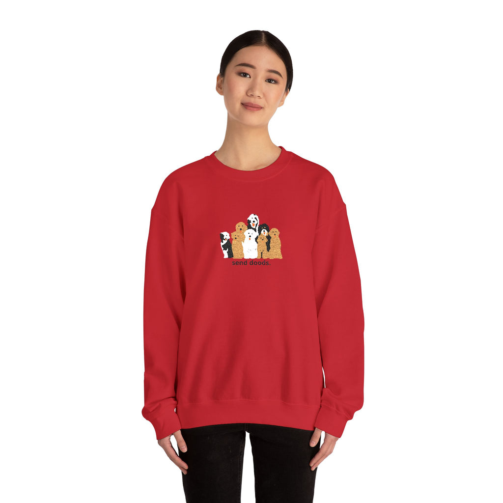 Embroidered Send Doods Crewneck Sweatshirt