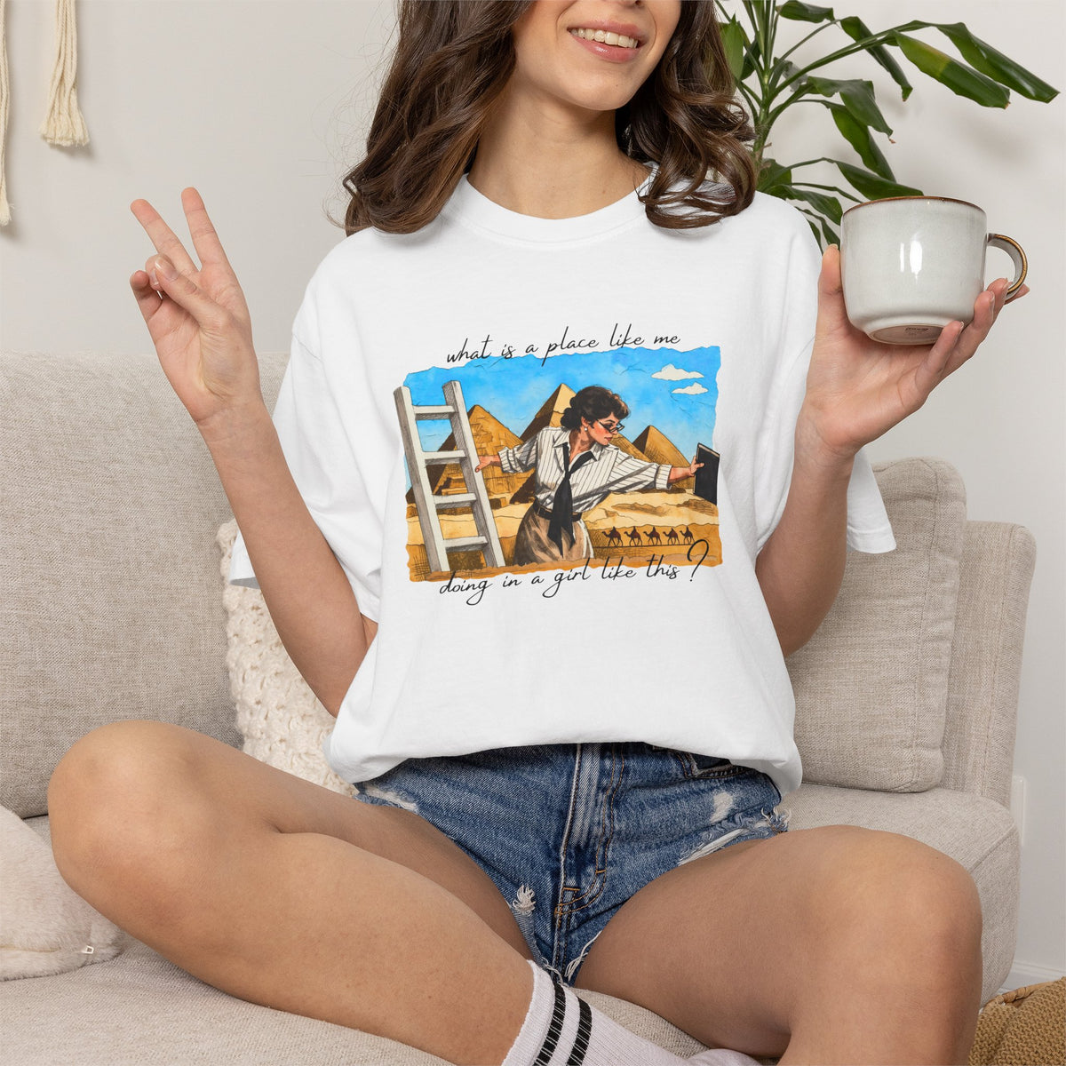 Evelyn Librarian Tee