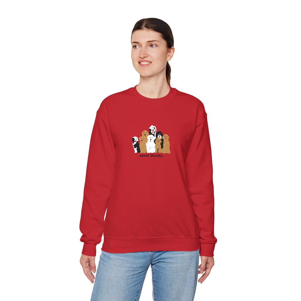 Embroidered Send Doods Crewneck Sweatshirt