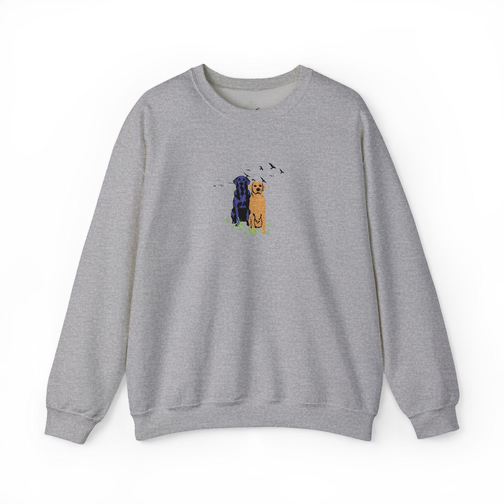 Embroidered Dog Crewneck Sweatshirt