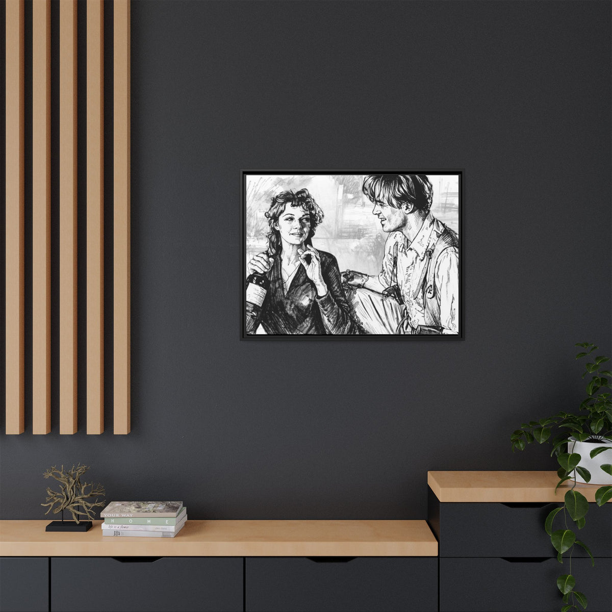 Rick & Evelyn Framed Canvas