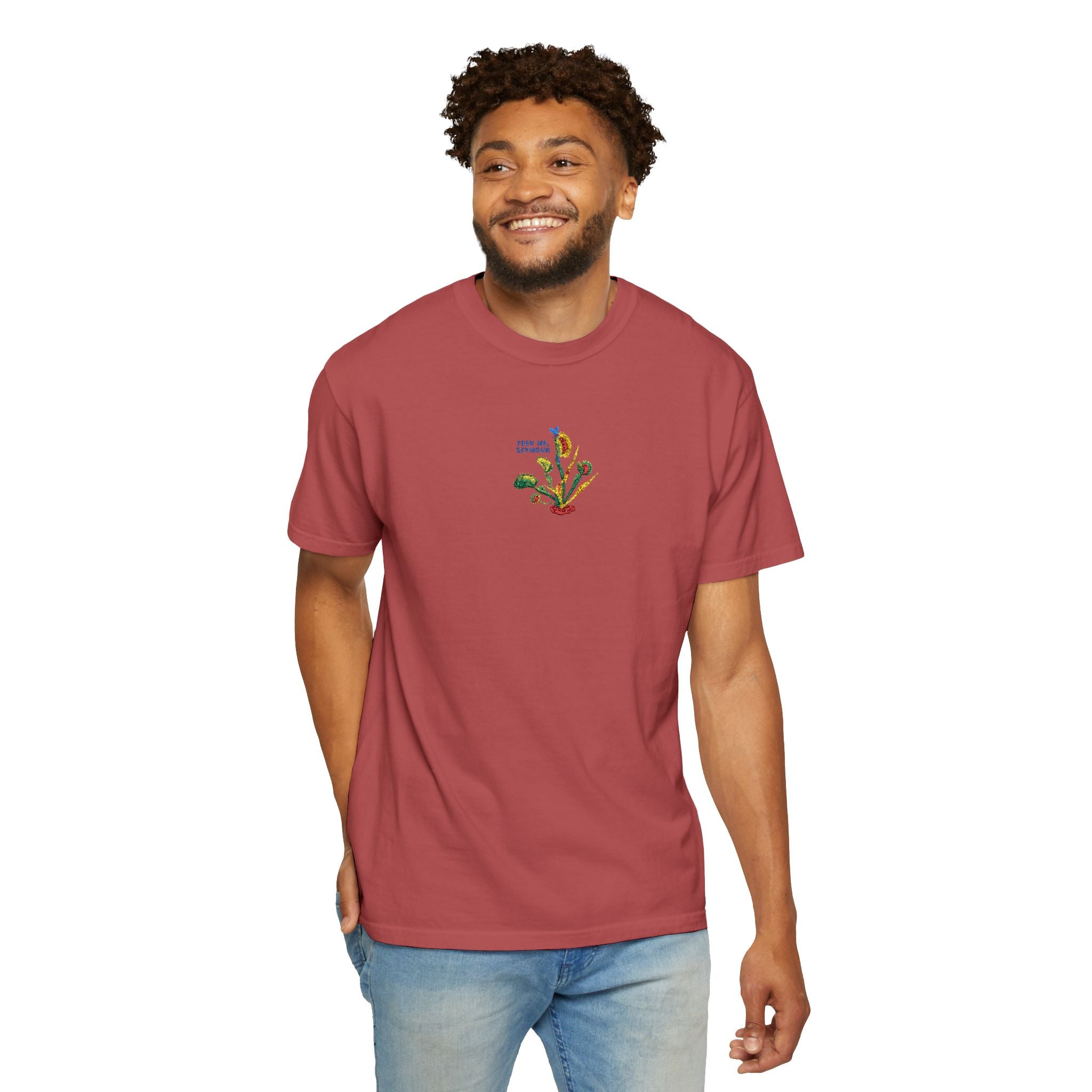 Feed Me Seymour Embroidered Tee