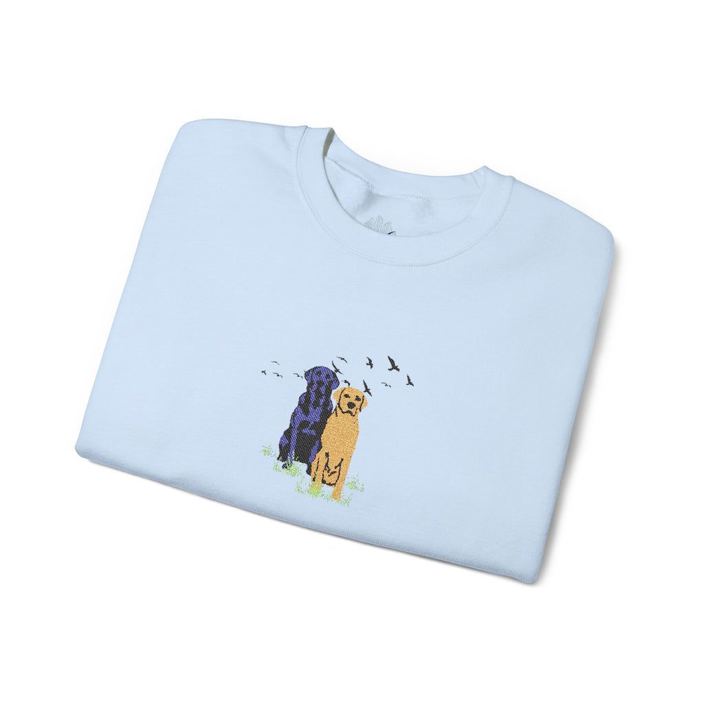 Embroidered Dog Crewneck Sweatshirt