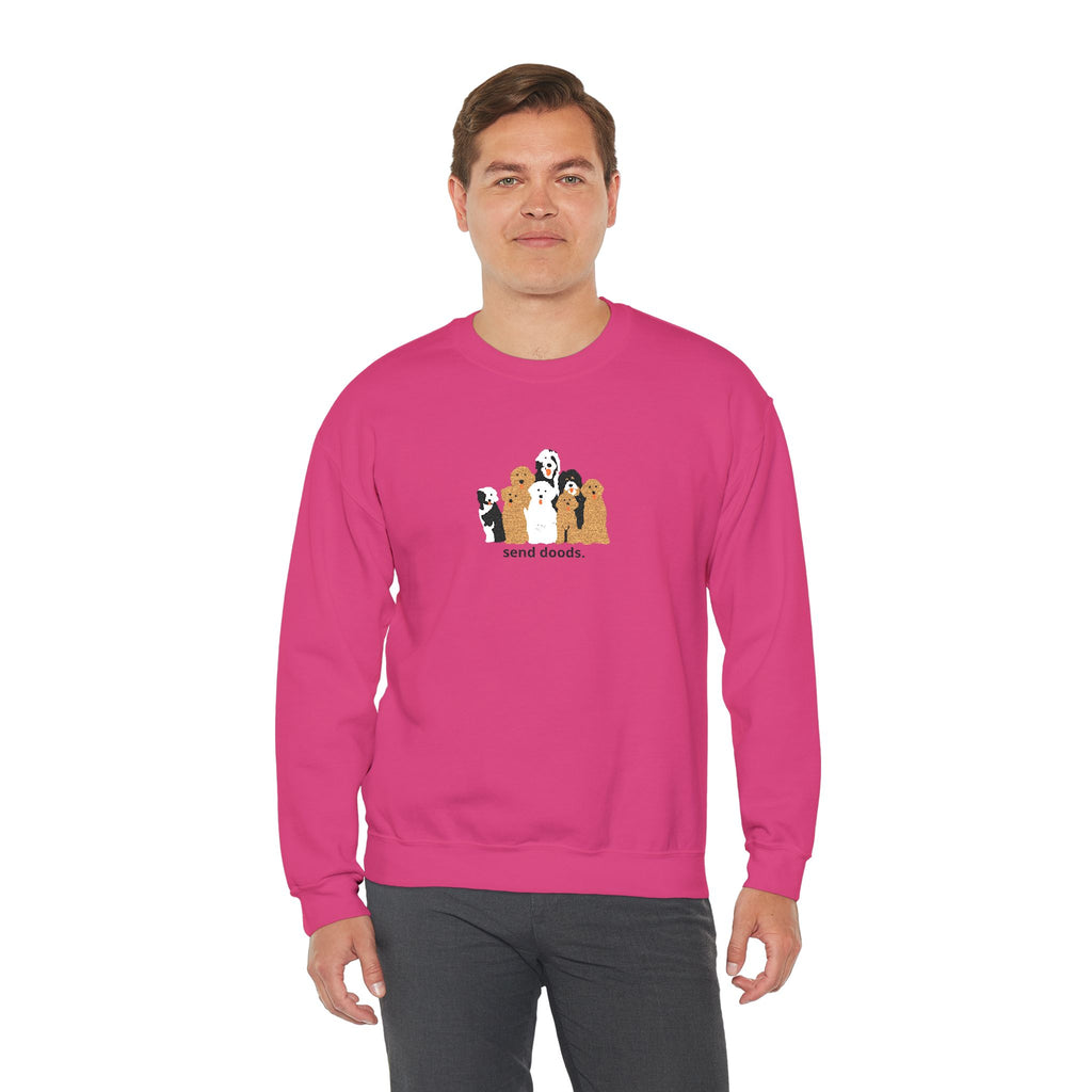 Embroidered Send Doods Crewneck Sweatshirt