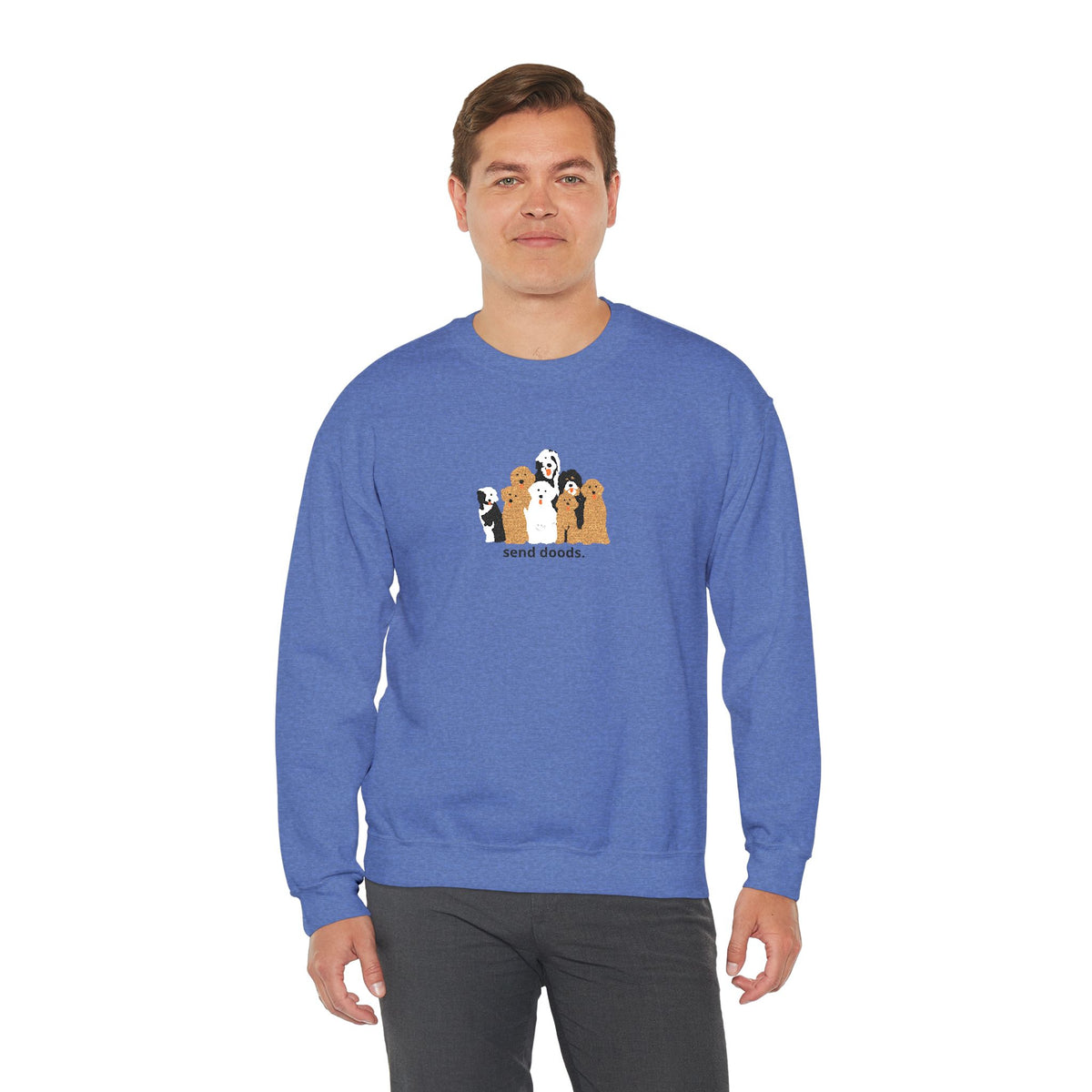 Embroidered Send Doods Crewneck Sweatshirt