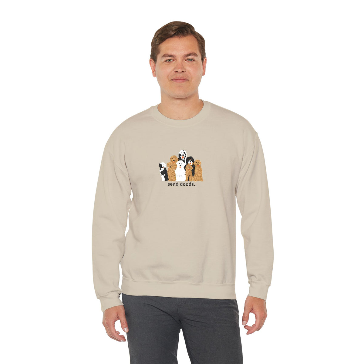 Embroidered Send Doods Crewneck Sweatshirt