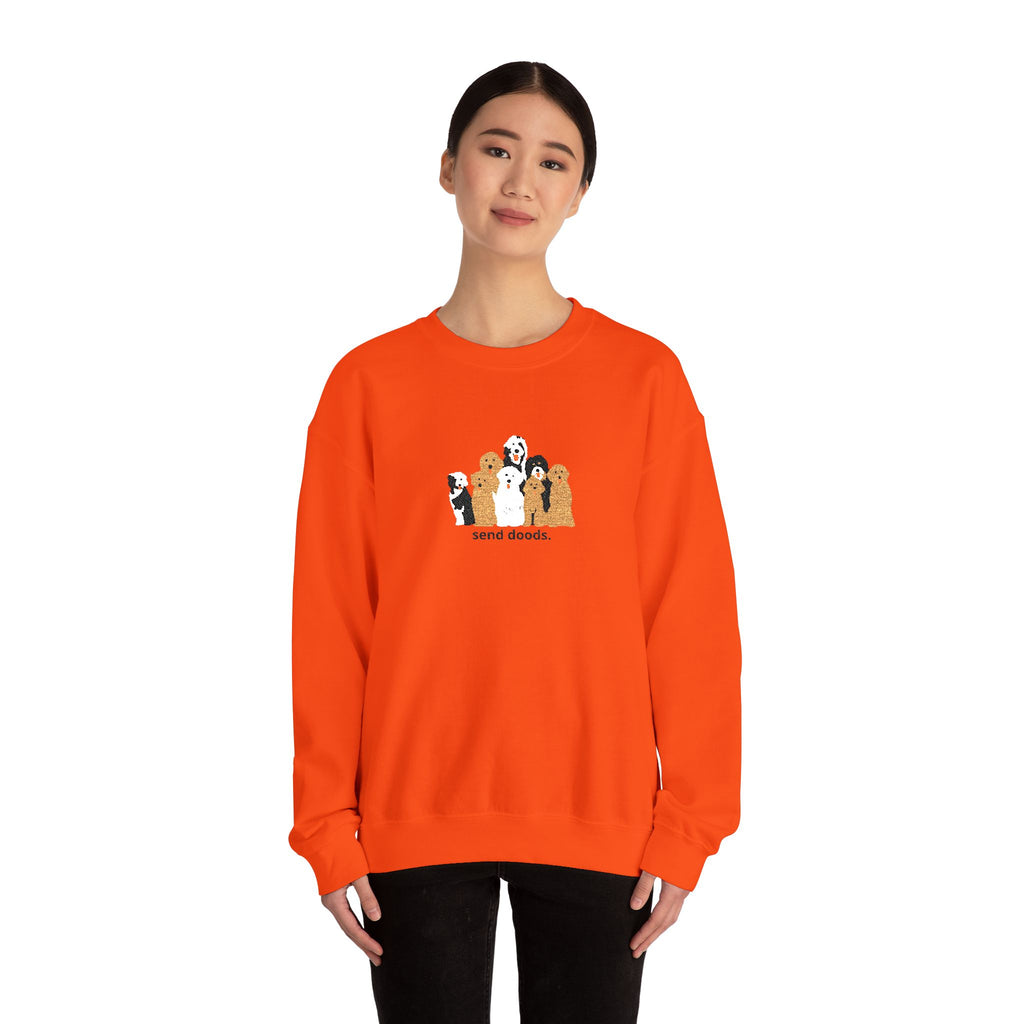 Embroidered Send Doods Crewneck Sweatshirt