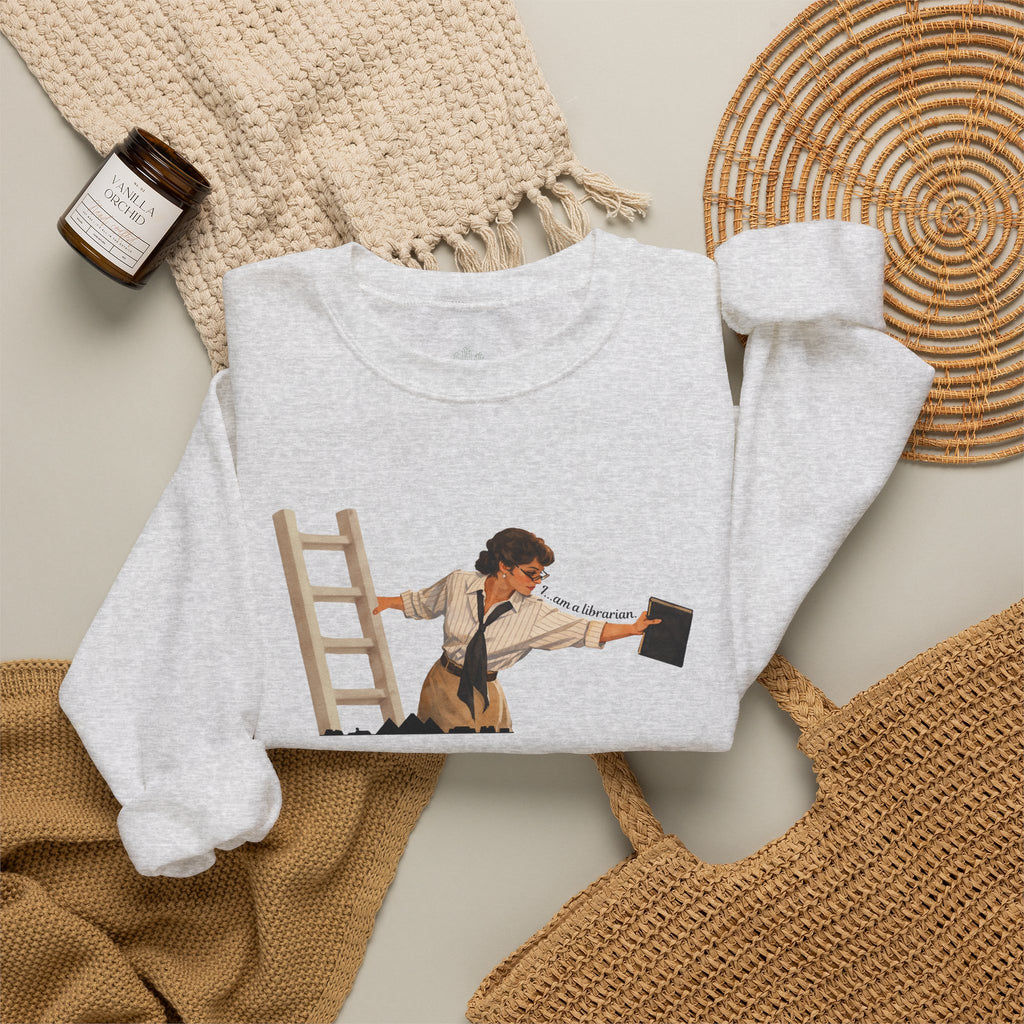 Vintage Evelyn Librarian Crewneck Sweatshirt