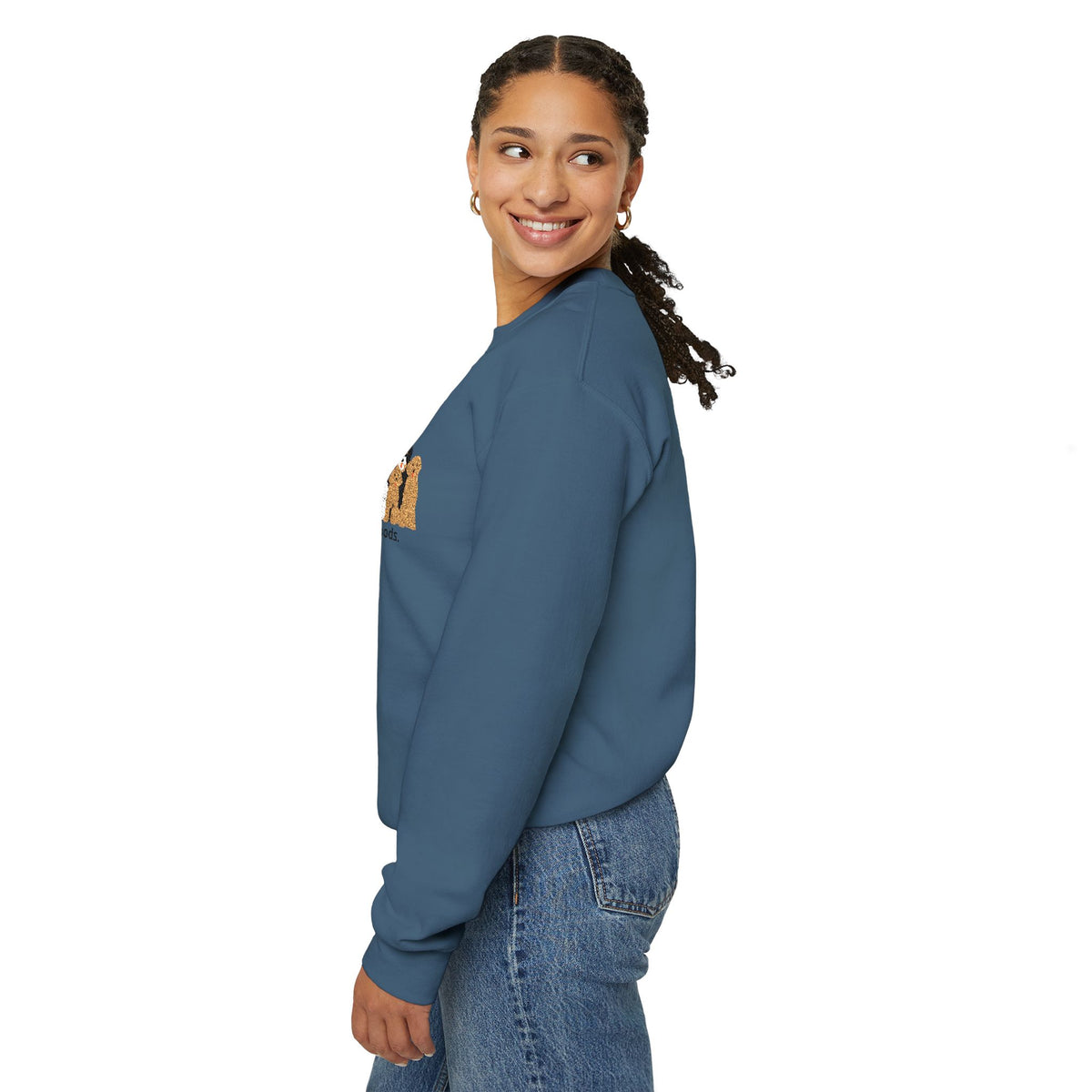 Embroidered Send Doods Crewneck Sweatshirt