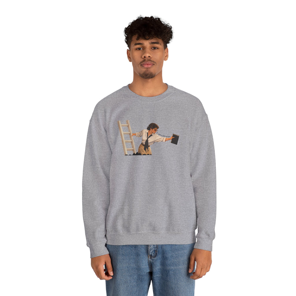 Vintage Evelyn Librarian Crewneck Sweatshirt