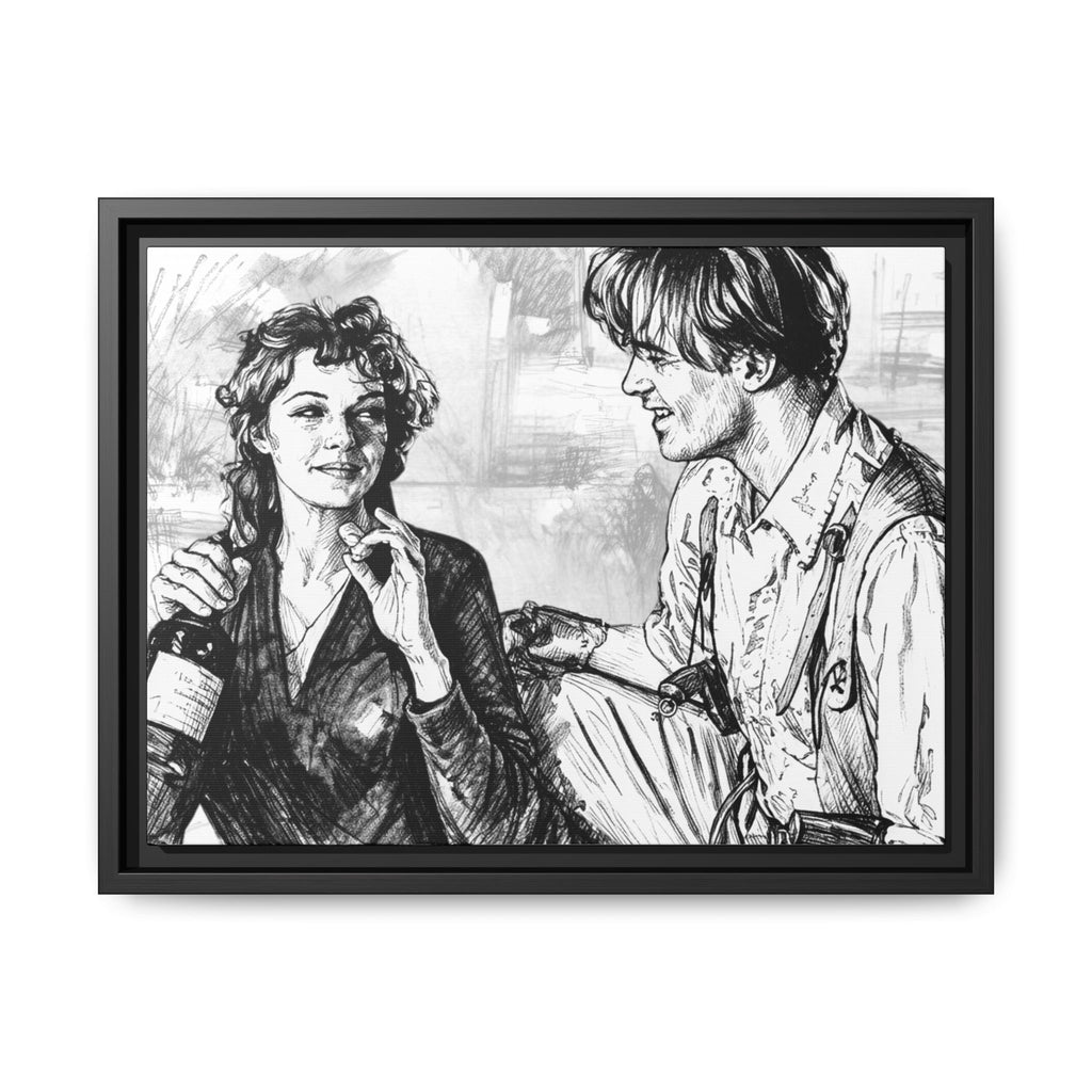 Rick & Evelyn Framed Canvas
