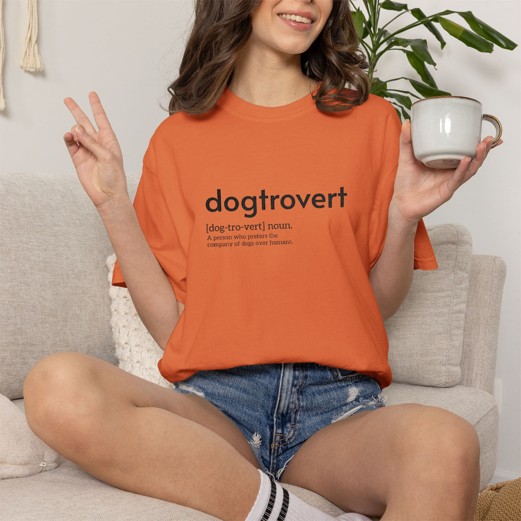 Dog-tro-vert Embroidered T-Shirt