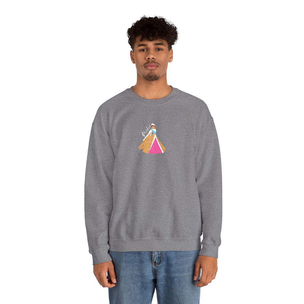 Embroidered Princess Crewneck Sweatshirt