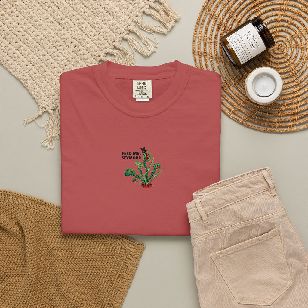 Embroidered Feed Me Seymour Tee
