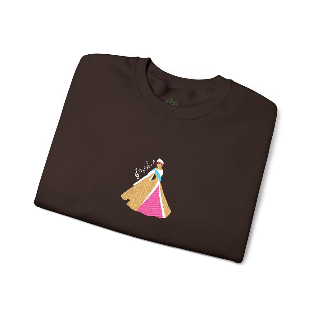 Embroidered Princess Crewneck Sweatshirt
