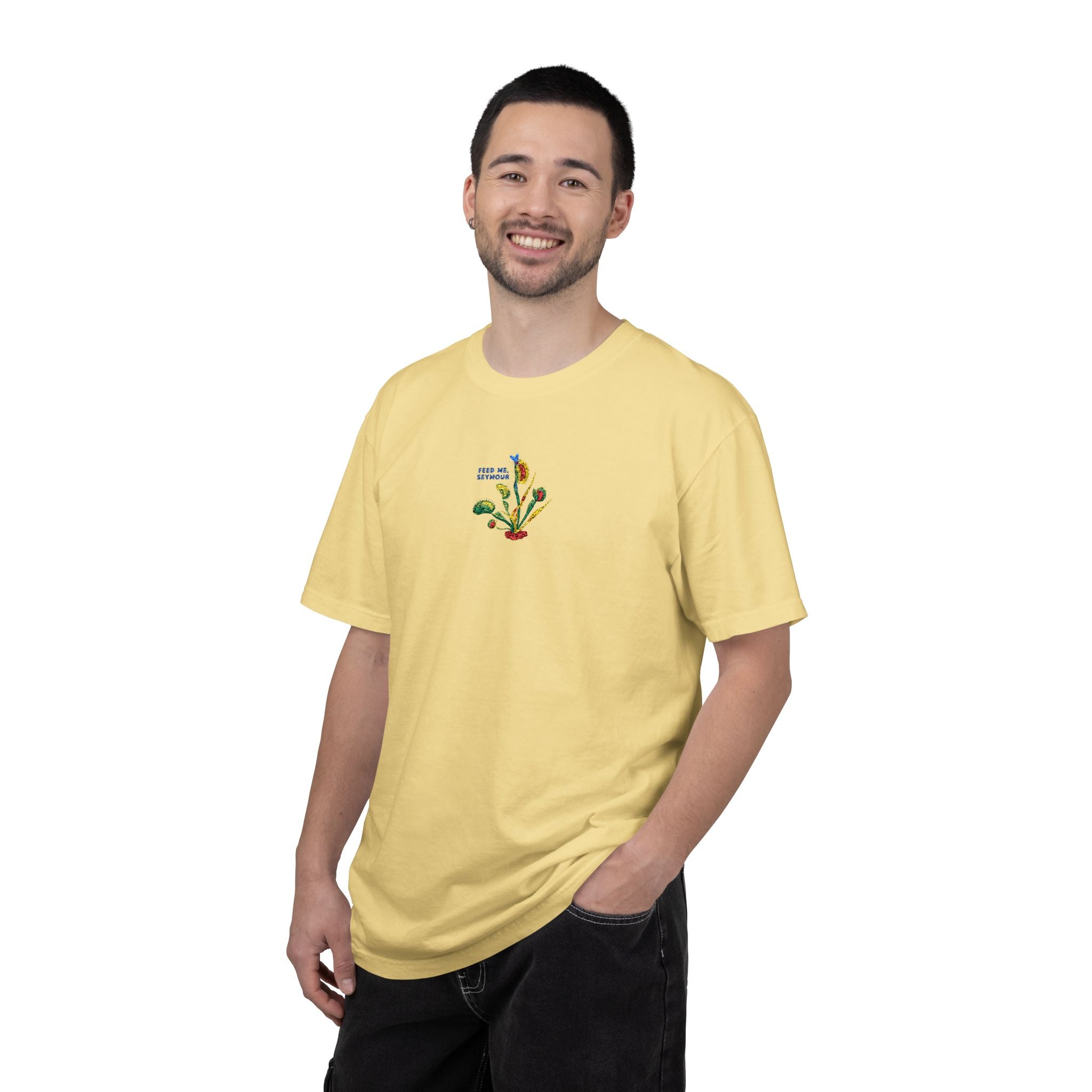 Feed Me Seymour Embroidered Tee