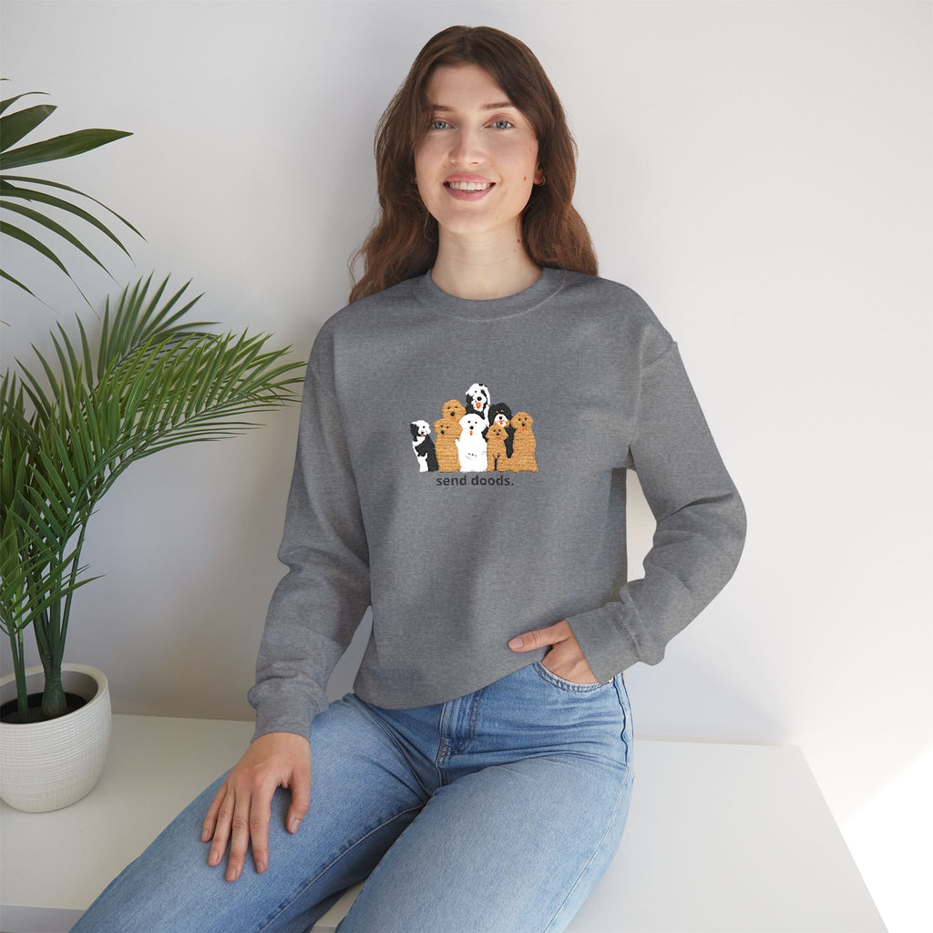 Embroidered Send Doods Crewneck Sweatshirt