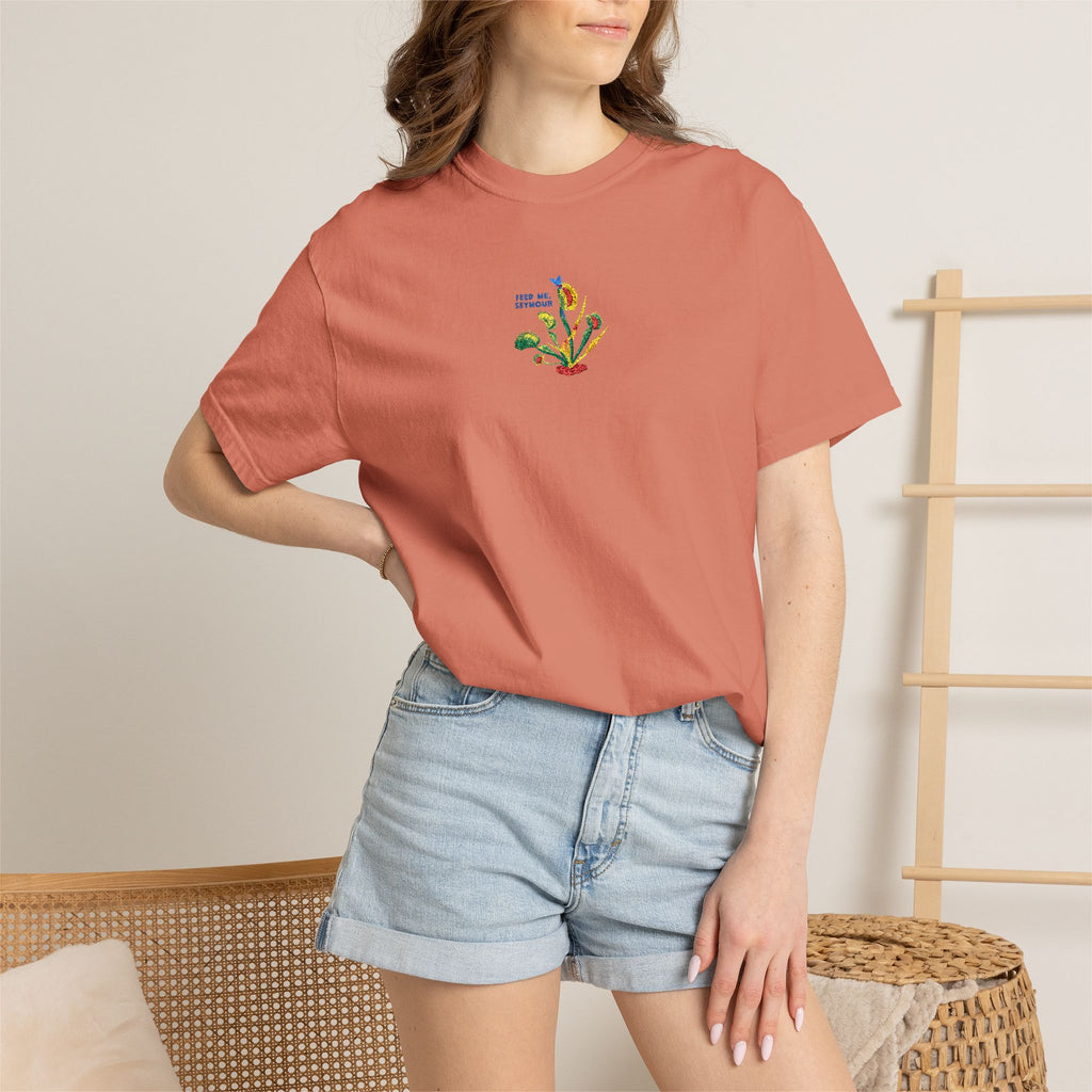 Feed Me Seymour Embroidered Tee