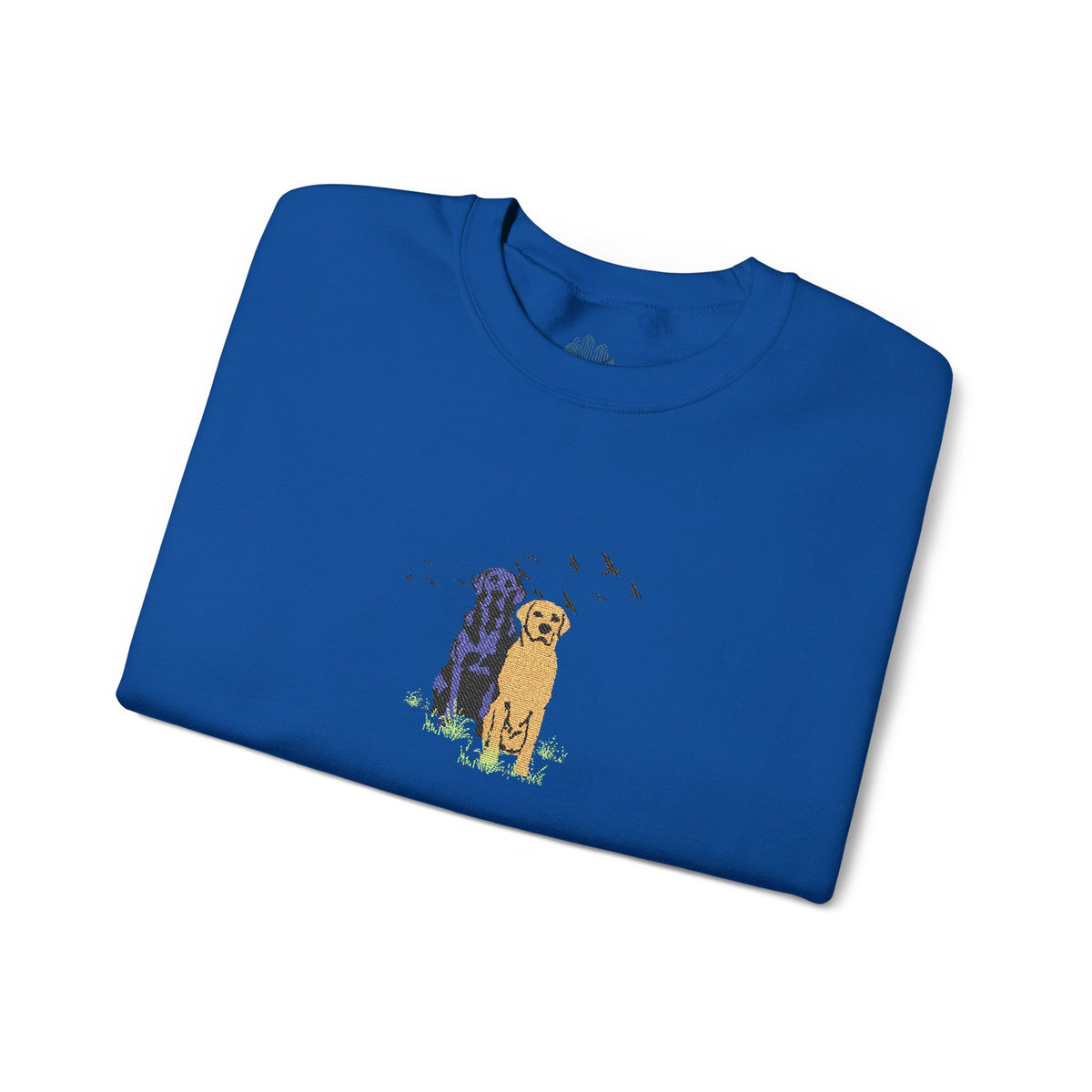Embroidered Dog Crewneck Sweatshirt
