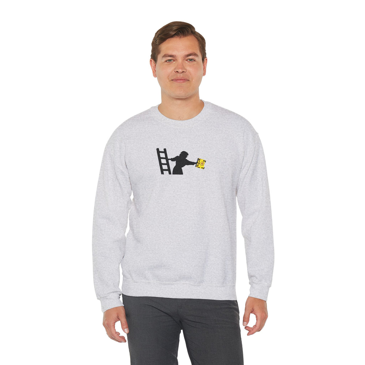 Embroidered Evelyn Librarian Crewneck Sweatshirt