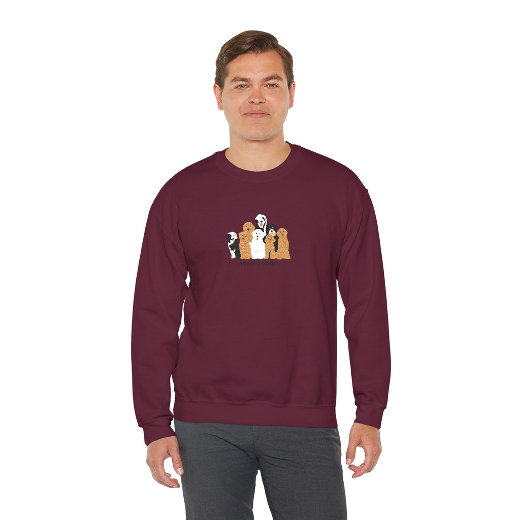 Embroidered Send Doods Crewneck Sweatshirt